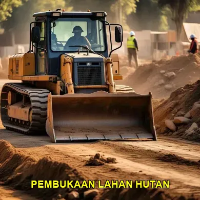 Teknik Pembukaan Lahan Hutan Menggunakan Bulldozer di Desa Wisata